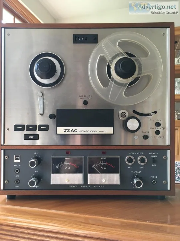 Teac Reel to Reel Tape Deck and Speakers for sale