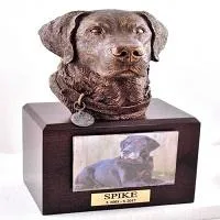 Get Labrador Retriever Dog Walnut Memorial Urn - Artful Memorial