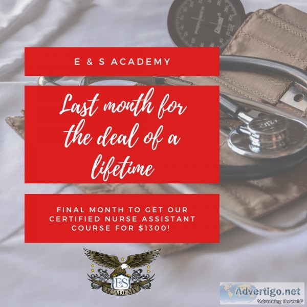 Last Month to Make a Difference This Year - CNA Classes