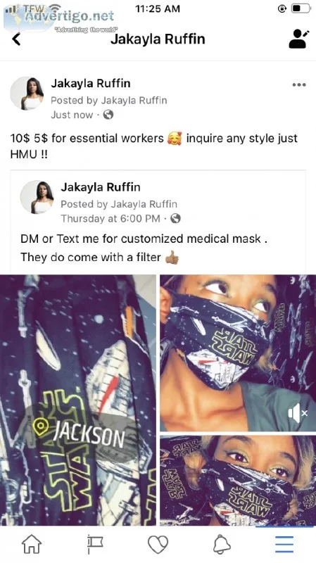 Custom fashion mask medical