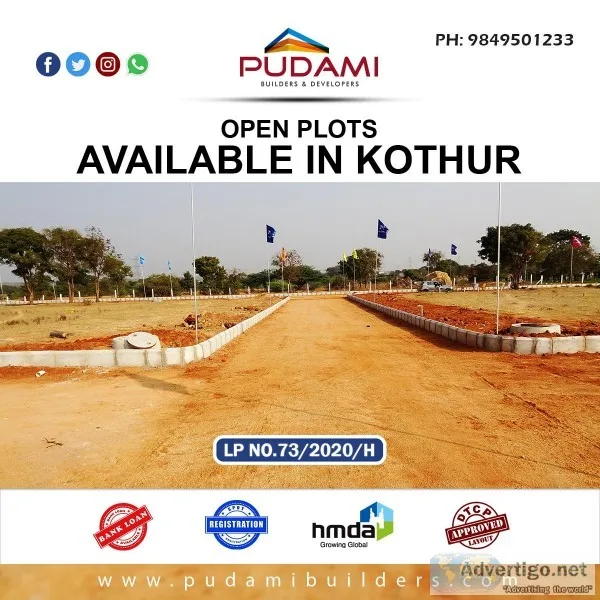 DTCP Approved plots in Kothur close to airport