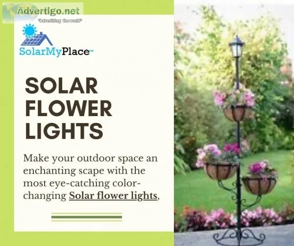 Decorate Garden with Solar Flower Lights-Solarmyplace