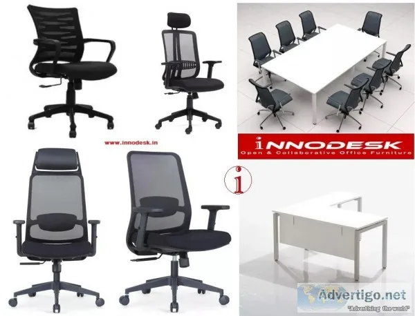 Innodesk Modular Tables and Chairs for Office Use