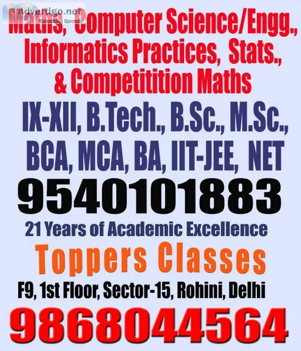 b.sc. ignou class in sector 15 rohini
