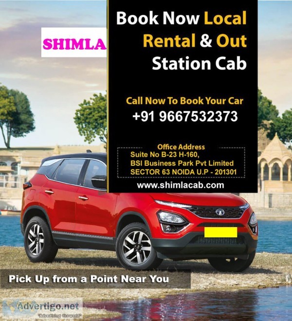 Shimla cab is the best rated AC cab service for outstation trave