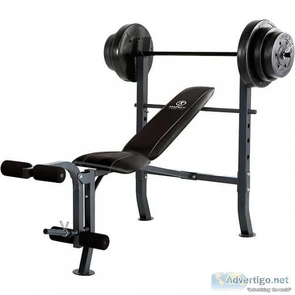 Weight bench with 100lbs of weights. Brand new.