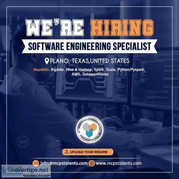 Hiring a Software Engineering Specialist in Texas