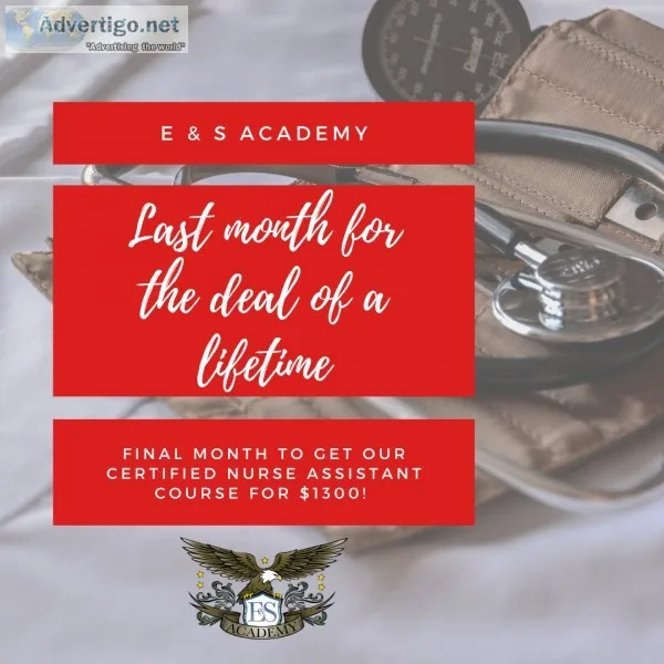 Last Month to Make a Difference This Year - CNA Classes