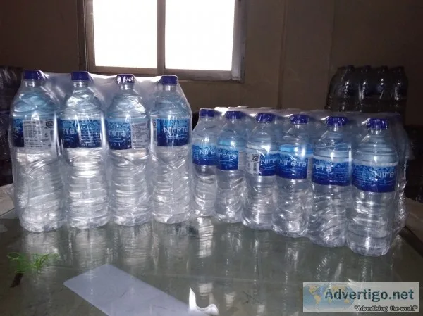 Certified bottled water
