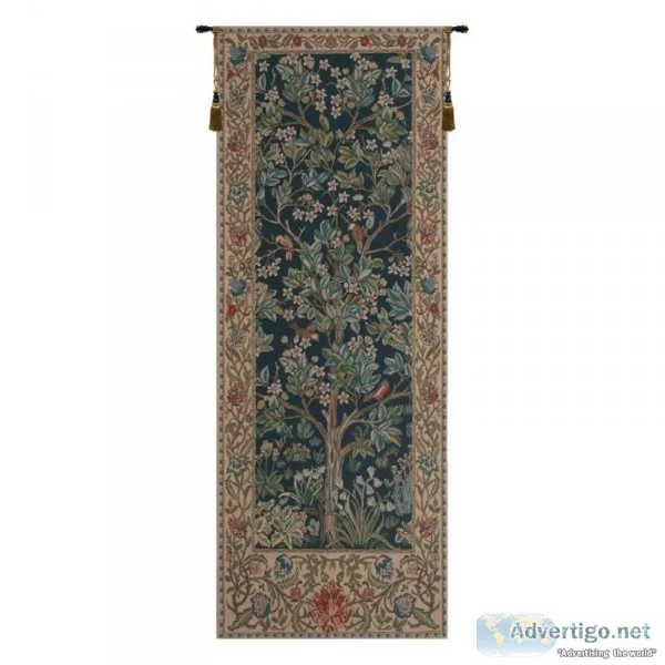 BUY  THE TREE OF LIFE  PORTIERE BELGIAN TAPESTRY