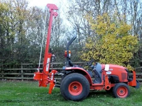 Compact Tractor Post Hammer  Debris Blowers for Fairways  Browns