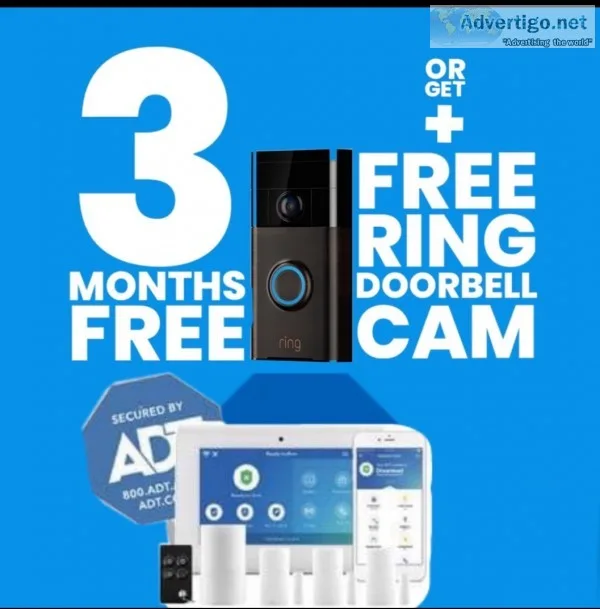 Free Doorbell camera with ADT monthly monitoring