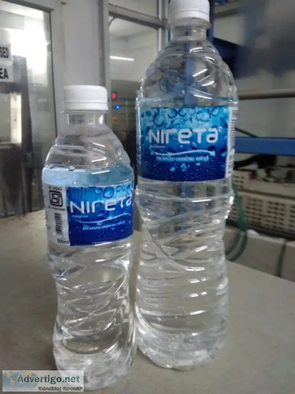 Certified bottled water