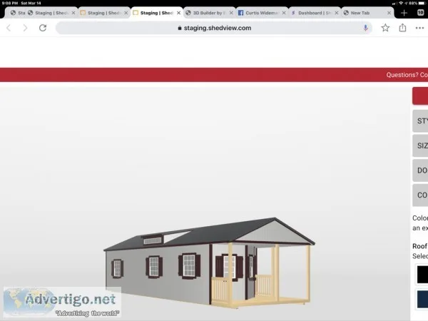 Custom built portable storage buildings