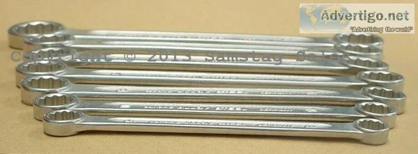 Stahlwille Germany 217 Flat Metric Double Box End Wrench Set