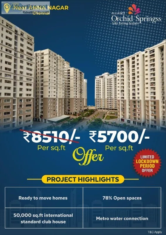 Ready to Move In Homes   5700 per sft