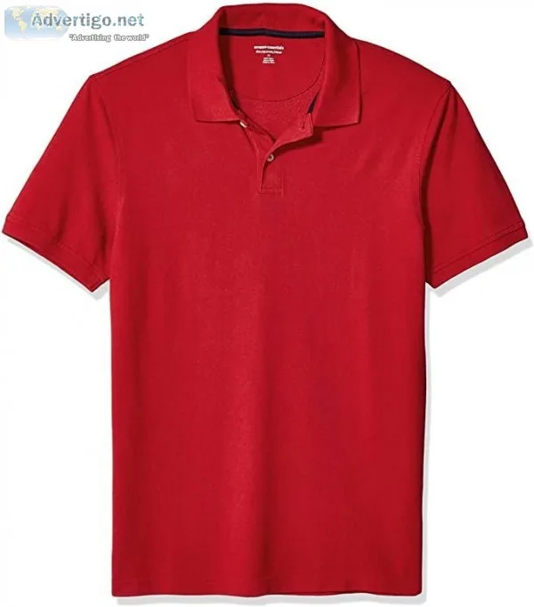 Essentials Men&rsquos Slim-Fit Cotton Pique Polo Shirt