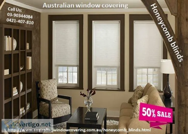 Autumn sales Honeycomb blinds Melbourne