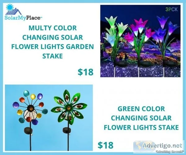 Decorate Your Surroundings With Solar Flower Stake-Solarmyplace 