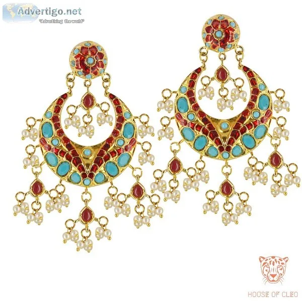 Designer Chandbali Earrings Collection at Housee of Cleeo