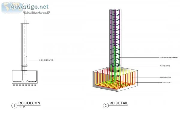 Rebar detailing in Alaska - steel construction detailing
