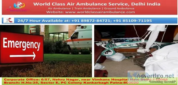 24 Hours Continuous ICU Monitoring by Air Ambulance Service in D