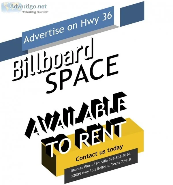 Billboard Advertising Space Available