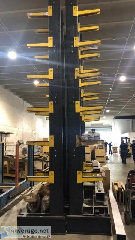 Cantilever Racking for PVC Wood Steel Long Items Lumber Double S