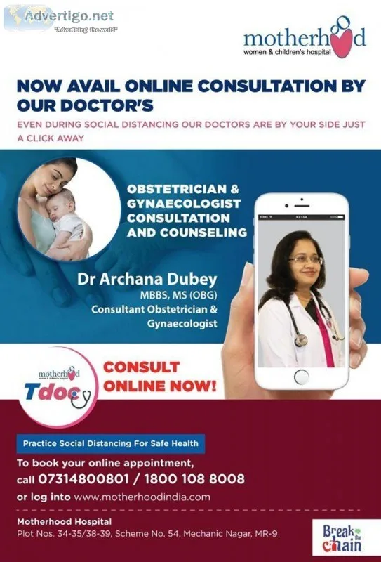 Online Consultaion for Gyne Treatment in Indore - Dr Archana Dub