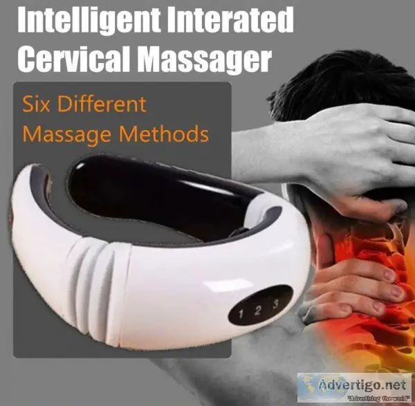 Hot Electric Cervical Neck Support Massager Body Shoulder Relax 