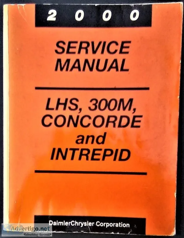 Repair Manual 2000 Chrysler Concorde