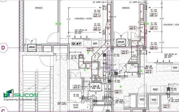 MEP Coordination Shop Drawings Chicago - Silicon Engineering Con
