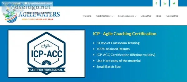  online agile coach certification training courses in pune 