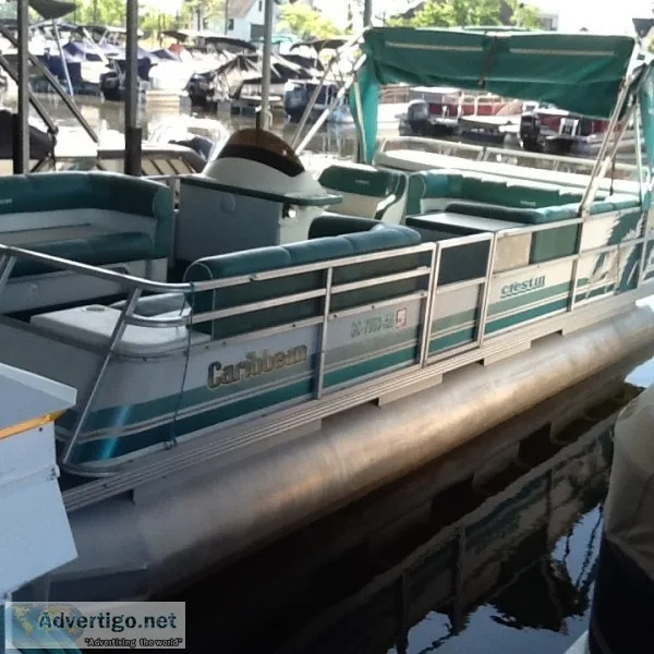 1995 Crest Caribbean w Johnson 88 Special. No trailer.