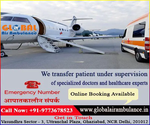 Medical Transfer Air Ambulance Service in Raipur through Medical