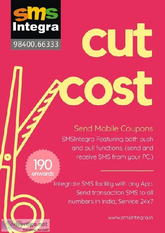 Send Mobile Coupons thru SMSIntegra Leading Bulk SMS Gateway
