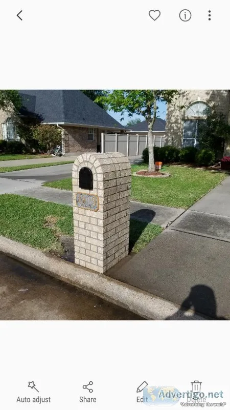 Brick mailbox repairs