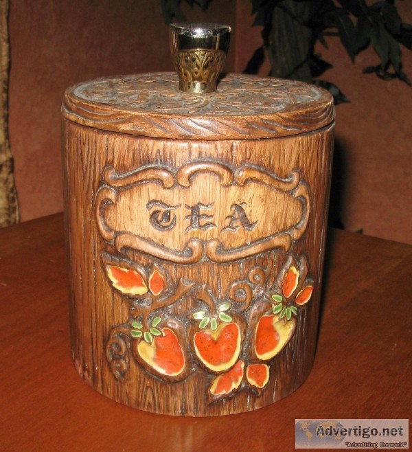 Vintage Treasure Craft Compton CA USA Ceramic Handmade Faux Wood