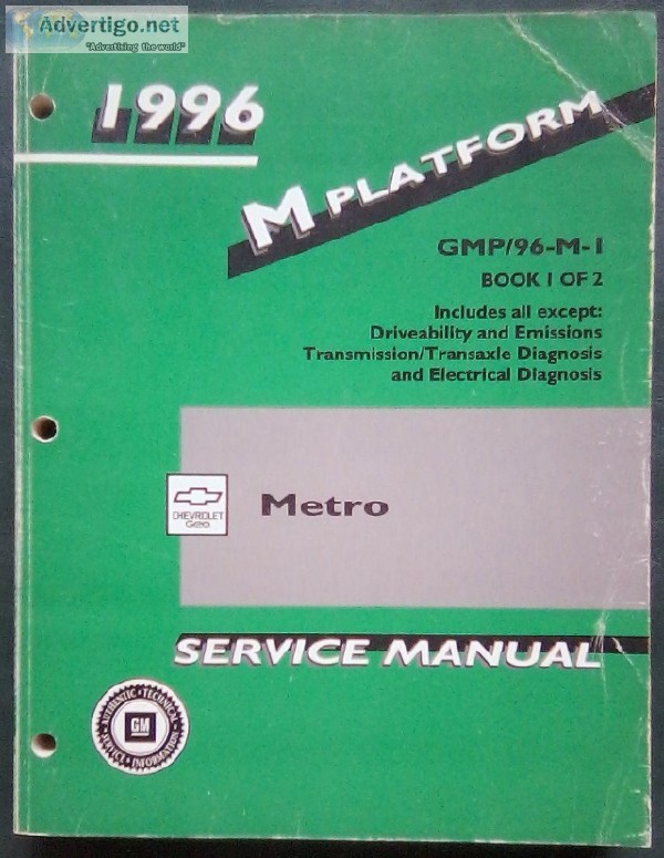 Repair Manual 1996 Geo Metro