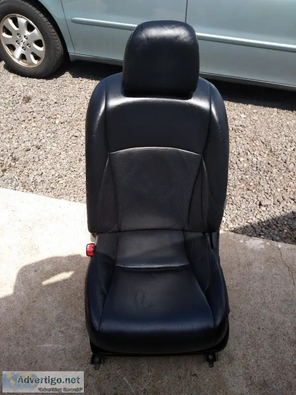 2007 lexus es350 2 lh and rh side front black leather seats
