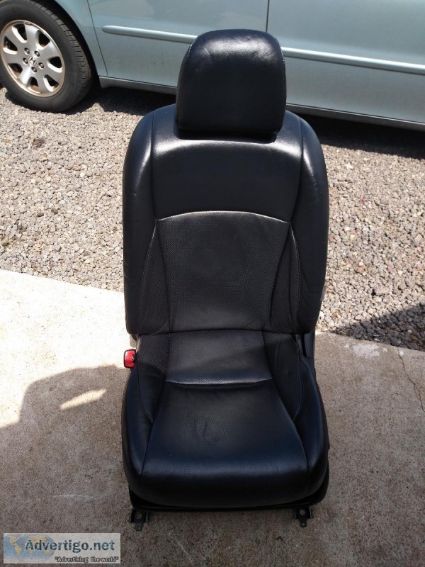 2007 lexus es350 2 lh and rh side front black leather seats