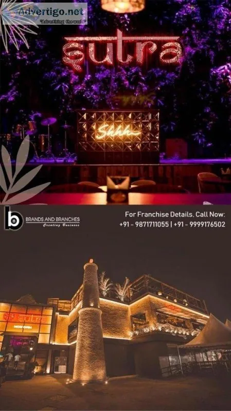 Hot Sales Sutra Gastropub Franchise