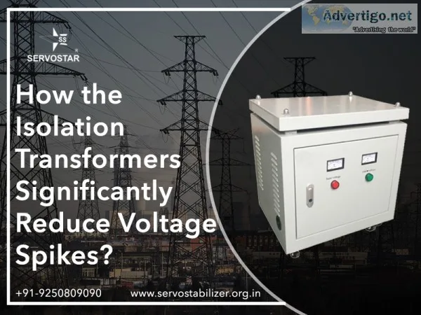 How the isolation transformers significantly reduce voltage spik