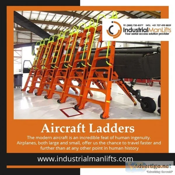 Aircraft Steel Ladders for Maintenance Works  Industrial Man Lif