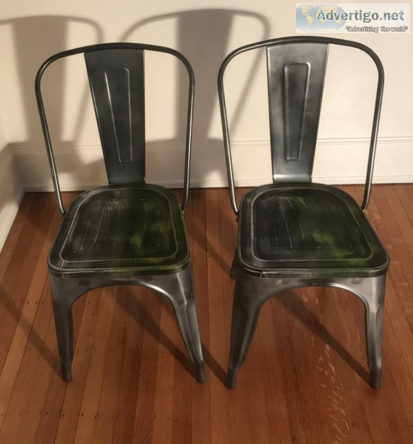 Adeco Metal Industrial Chairs (2)