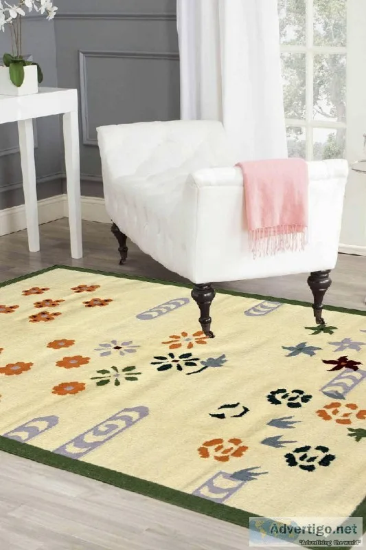 Cotton dhurrie online and wool durries at best prices&nbsp