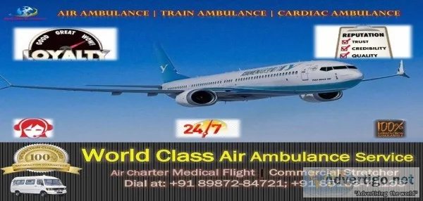 World Class Air Ambulance in Tata Nagar- Utilize ICU-Produced Ho