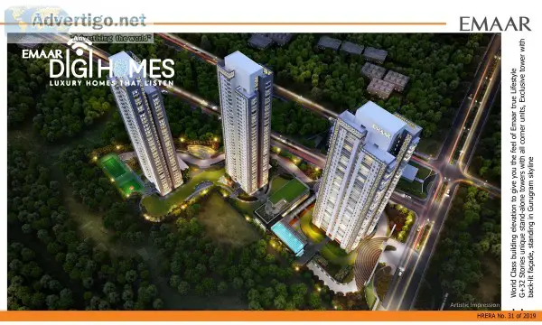 Emaar Digi Homes 2and3 BHK Apartments at Golf Course Ext Road