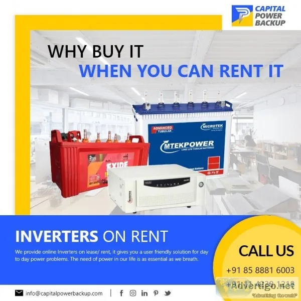 Rental Services  Online UPS on Rent  Computer on Rent  Inverter 