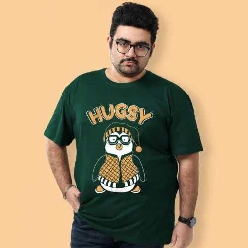 Bring Your Attitude Graphic Cotton Men Plus Size T-Shirts Online